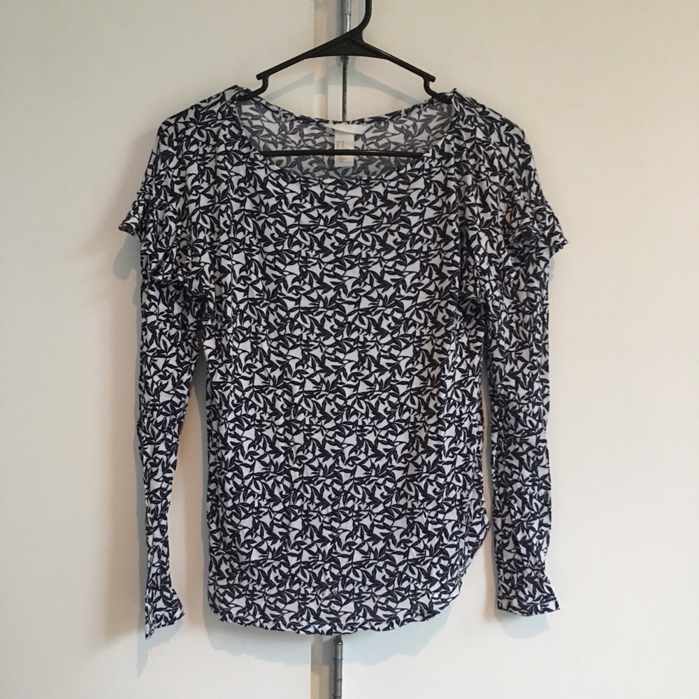 Floral flounce top